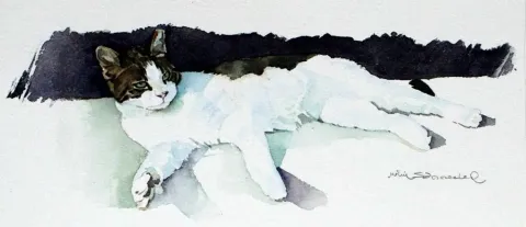 METİN SÖNMEZLER — “isimsiz”, 2010 "isimsiz" eseri METİN SÖNMEZLER tarafından 2010 yılında 14x30 cm ölçülerinde Kağıt üzeri sulu boya tekniği ile yapılmıştır.