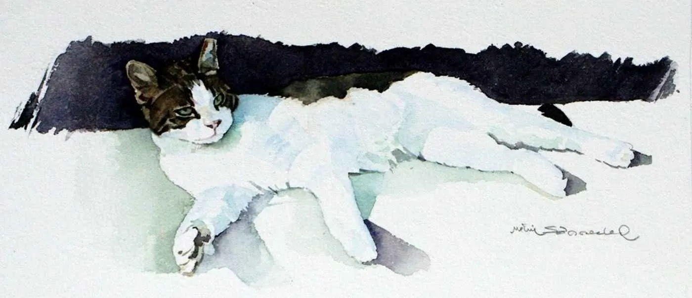 "isimsiz" eseri METİN SÖNMEZLER tarafından 2010 yılında 14x30 cm ölçülerinde Kağıt üzeri sulu boya tekniği ile yapılmıştır.
