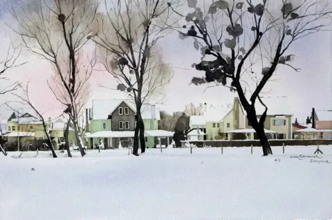 METİN SÖNMEZLER — “isimsiz”, 2010 "isimsiz" eseri METİN SÖNMEZLER tarafından 2010 yılında 29x44 cm ölçülerinde Kağıt üzeri sulu boya tekniği ile yapılmıştır.