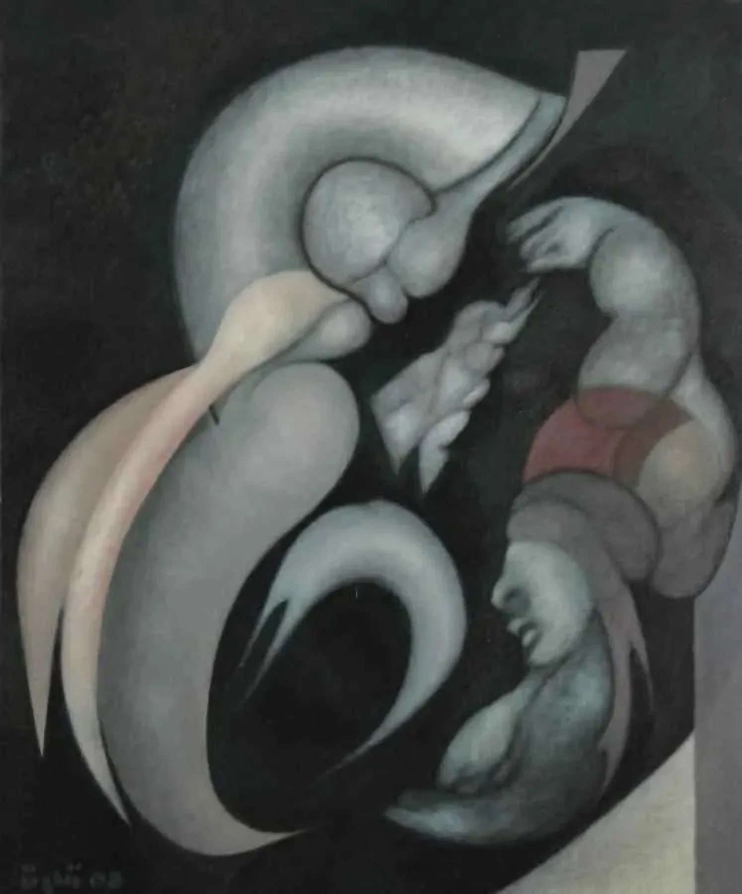 "Figür" eseri NECMETTİN ÖZLÜ tarafından 2002 yılında 73x60 cm ölçülerinde Tuval üzeri yağlı boya tekniği ile yapılmıştır.