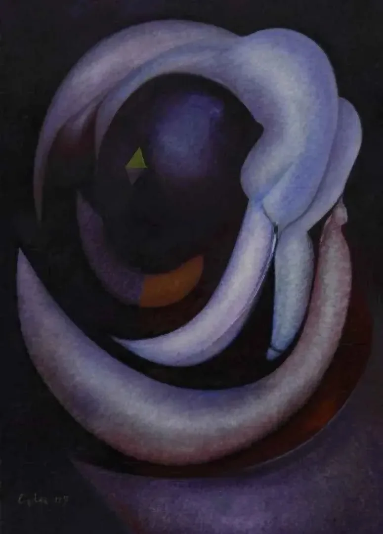 "Uzaydan" eseri NECMETTİN ÖZLÜ tarafından 2009 yılında 60x43 cm ölçülerinde Tuval üzeri yağlı boya tekniği ile yapılmıştır.
