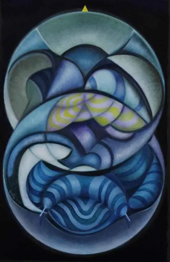 "Dairenin Büyüsü" eseri NECMETTİN ÖZLÜ tarafından 2009 yılında 69x45 cm ölçülerinde Tuval üzeri yağlı boya tekniği ile yapılmıştır.