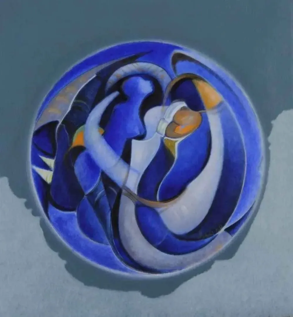 "Soyut" eseri NECMETTİN ÖZLÜ tarafından 2009 yılında 37x30 cm ölçülerinde Tuval üzeri yağlı boya tekniği ile yapılmıştır.