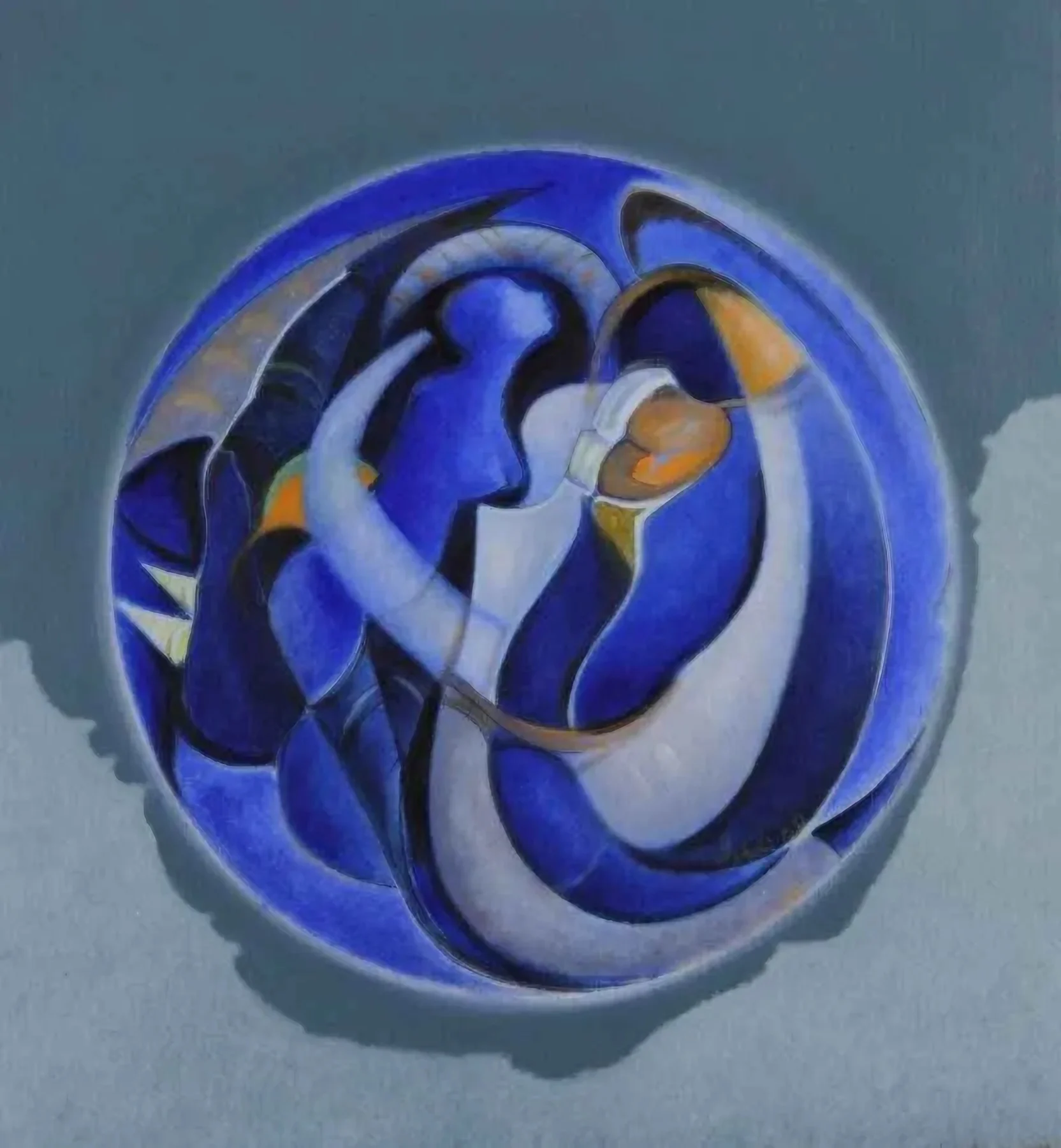 "Soyut" eseri NECMETTİN ÖZLÜ tarafından 2009 yılında 37x30 cm ölçülerinde Tuval üzeri yağlı boya tekniği ile yapılmıştır.