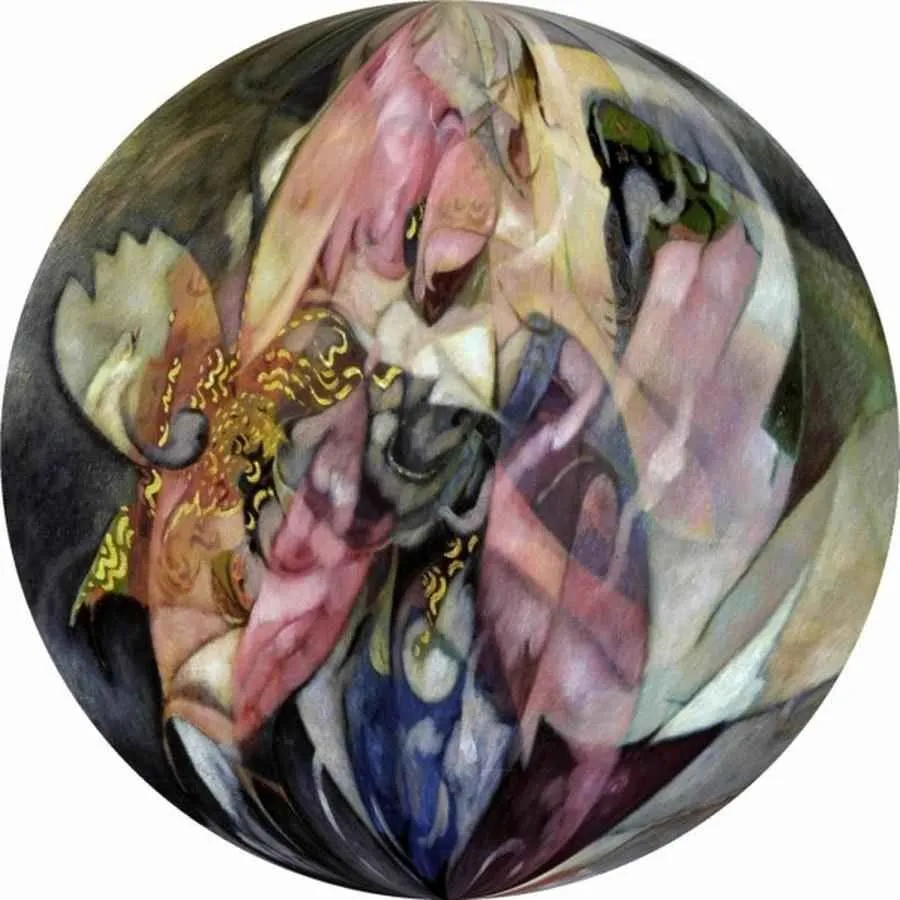 "Yeni Bir Dünya Kurma" eseri NECMETTİN ÖZLÜ tarafından 2009 yılında 30x40 cm ölçülerinde Tuval üzeri yağlı boya tekniği ile yapılmıştır.