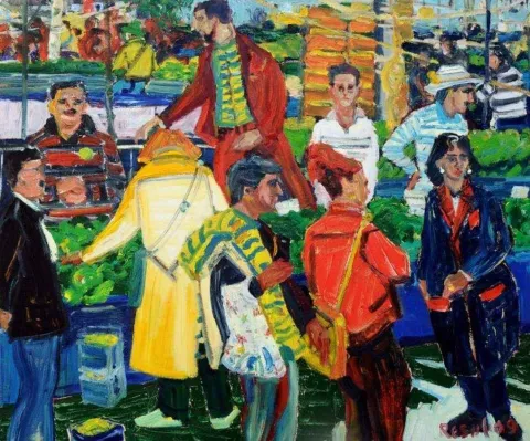 RESUL AYTEMÜR — “isimsiz”, 2009 "isimsiz" eseri RESUL AYTEMÜR tarafından 2009 yılında 116x140 cm ölçülerinde Tuval üzeri yağlı boya tekniği ile yapılmıştır.