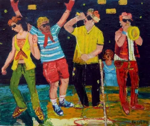 RESUL AYTEMÜR — “isimsiz”, 2008 "isimsiz" eseri RESUL AYTEMÜR tarafından 2008 yılında 100x120 cm ölçülerinde Tuval üzeri yağlı boya tekniği ile yapılmıştır.