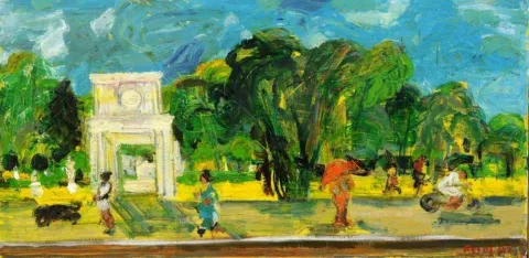 RESUL AYTEMÜR — “isimsiz”, 2008 "isimsiz" eseri RESUL AYTEMÜR tarafından 2008 yılında 50x100 cm ölçülerinde Tuval üzeri yağlı boya tekniği ile yapılmıştır.