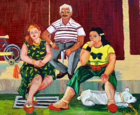 RESUL AYTEMÜR — “isimsiz”, 2008 "isimsiz" eseri RESUL AYTEMÜR tarafından 2008 yılında 116x140 cm ölçülerinde Tuval üzeri yağlı boya tekniği ile yapılmıştır.