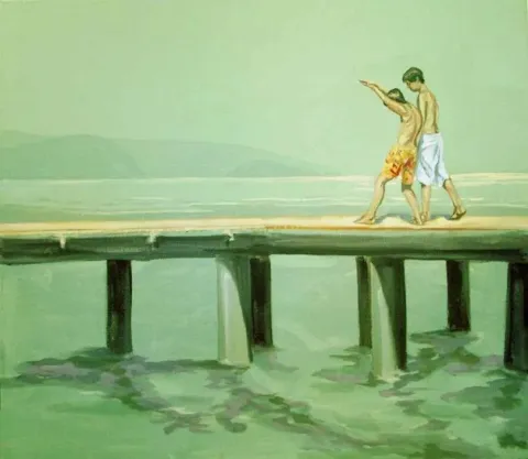 "isimsiz" eseri SERKAN ŞEN tarafından 2009 yılında 70x80 cm ölçülerinde Tuval üzeri yağlı boya tekniği ile yapılmıştır.