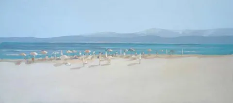 "Peyzaj" eseri SERKAN ŞEN tarafından 2009 yılında 40x90 cm ölçülerinde Tuval üzeri yağlı boya tekniği ile yapılmıştır.