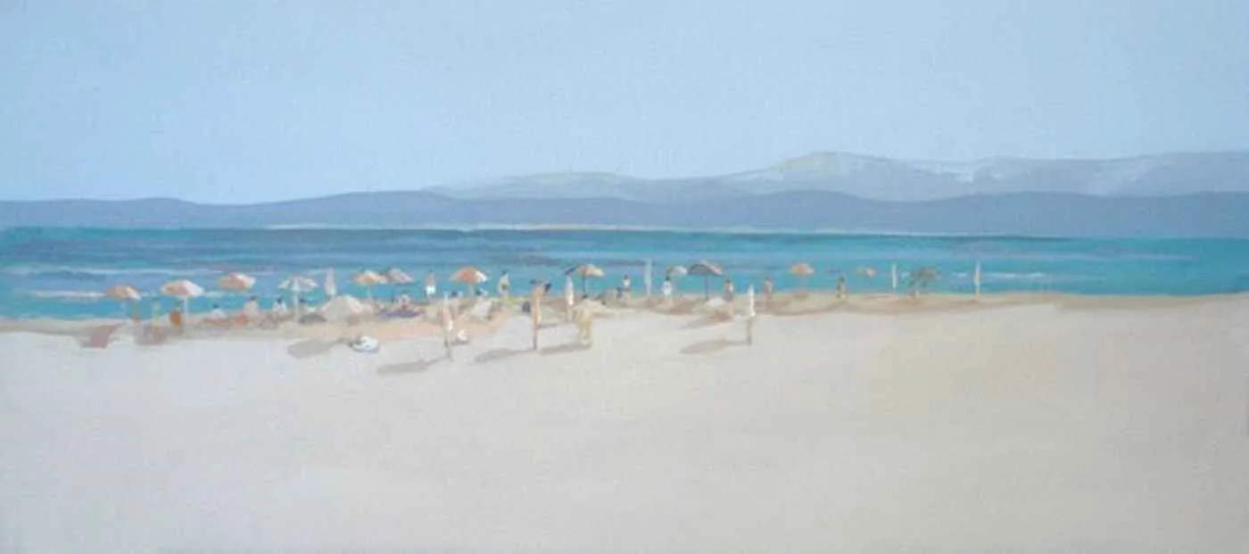 "Peyzaj" eseri SERKAN ŞEN tarafından 2009 yılında 40x90 cm ölçülerinde Tuval üzeri yağlı boya tekniği ile yapılmıştır.