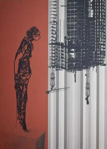 "Hades Serisinden" eseri SEYDİ MURAT KOÇ tarafından 2010 yılında 140x100 cm ölçülerinde Tuval üzeri karışık teknik tekniği ile yapılmıştır.