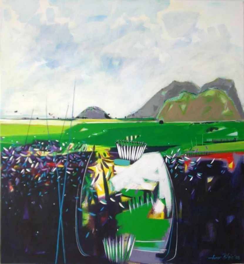 TAMER BİLGİÇ — “isimsiz”, 2010 "isimsiz" eseri TAMER BİLGİÇ tarafından 2010 yılında 130x120 cm ölçülerinde Tuval üzeri akrilik boya tekniği ile yapılmıştır.