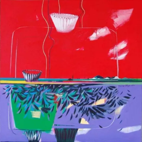 "isimsiz" eseri TAMER BİLGİÇ tarafından 2010 yılında 70x70 cm ölçülerinde Tuval üzeri akrilik boya tekniği ile yapılmıştır.