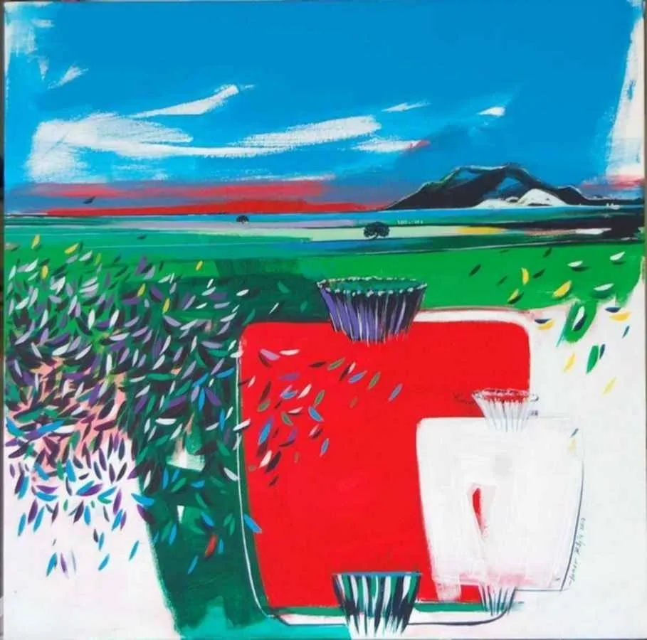 "isimsiz" eseri TAMER BİLGİÇ tarafından 2010 yılında 70x70 cm ölçülerinde Tuval üzeri akrilik boya tekniği ile yapılmıştır.
