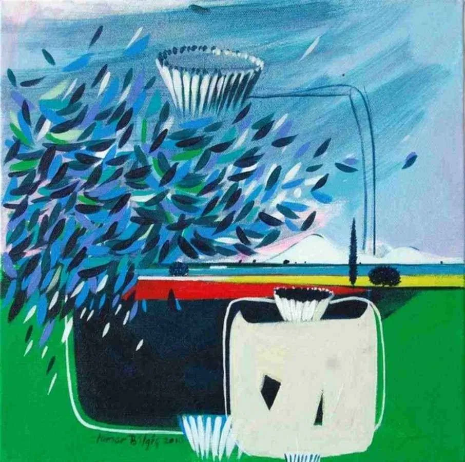 yakınlaştır "isimsiz" eseri TAMER BİLGİÇ tarafından 2009 yılında 30x30 cm ölçülerinde Tuval üzeri akrilik boya tekniği ile yapılmıştır.
