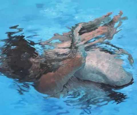 "Üzgünüm" eseri ZUHAL BAYSAR tarafından 2010 yılında 160x190 cm ölçülerinde Tuval üzeri yağlı boya tekniği ile yapılmıştır.