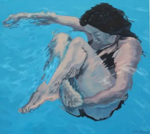 "Yeniden doğmak" eseri ZUHAL BAYSAR tarafından 2010 yılında 90x100 cm ölçülerinde Tuval üzeri yağlı boya tekniği ile yapılmıştır.