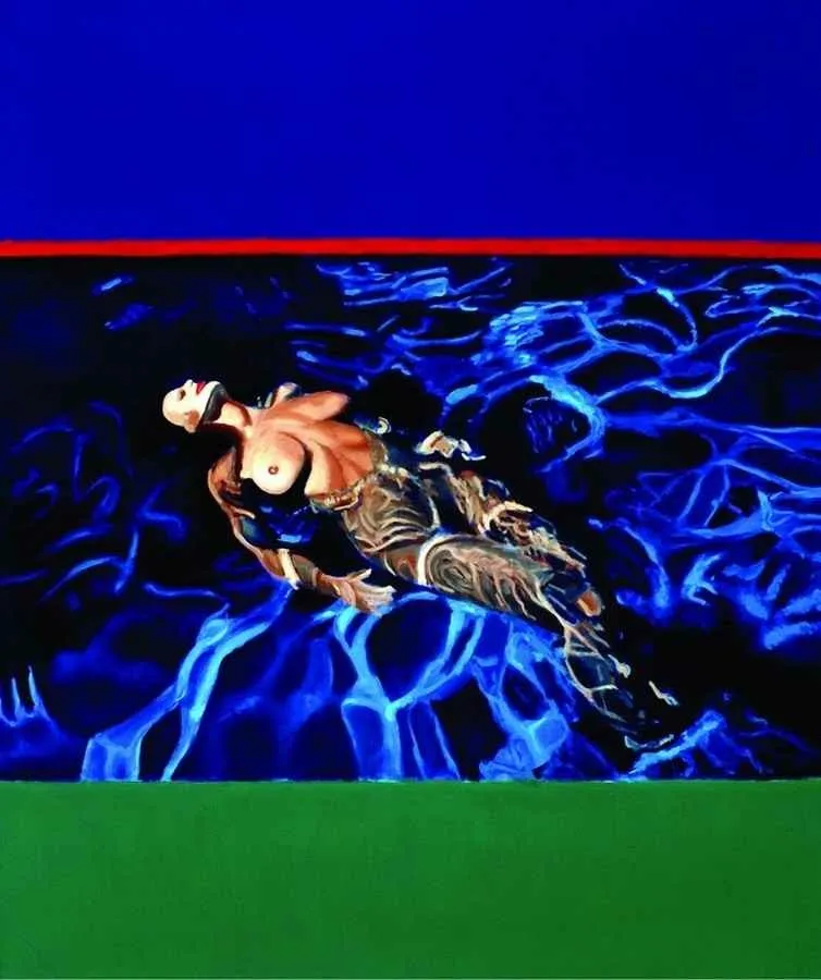 ADNAN YALIM — “isimsiz”, 2006 "isimsiz" eseri ADNAN YALIM tarafından 2006 yılında 100x150 cm ölçülerinde Tuval üzeri akrilik boya tekniği ile yapılmıştır.