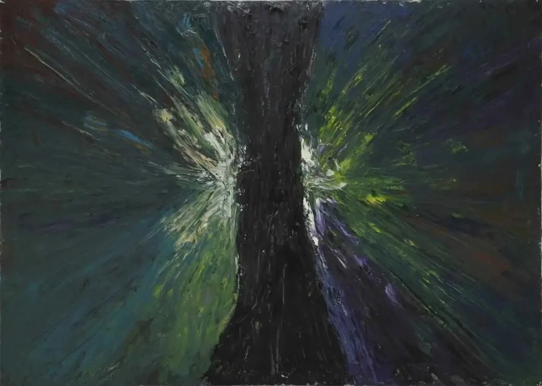 "Bir Dağın Doğuşu" eseri AHMET MEREY tarafından 2011 yılında 130x180 cm ölçülerinde Tuval üzeri yağlı boya tekniği ile yapılmıştır.