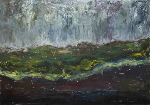 AHMET MEREY — “Buz Duvarı”, 2011 "Buz Duvarı" eseri AHMET MEREY tarafından 2011 yılında 170x240 cm ölçülerinde Tuval üzeri yağlı boya tekniği ile yapılmıştır.