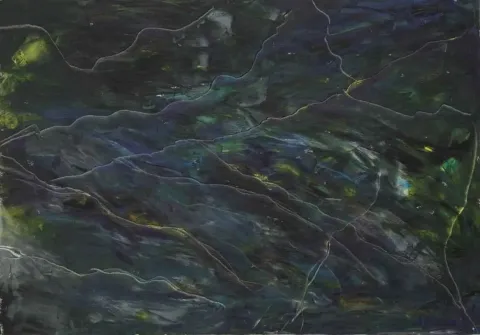AHMET MEREY — “Buz Yarıkları”, 2011 "Buz Yarıkları" eseri AHMET MEREY tarafından 2011 yılında 70x100 cm ölçülerinde Tuval üzeri yağlı boya tekniği ile yapılmıştır.
