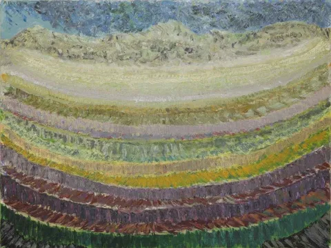 AHMET MEREY — “Inka Tarlaları”, 2011 "Inka Tarlaları" eseri AHMET MEREY tarafından 2011 yılında 150x200 cm ölçülerinde Tuval üzeri yağlı boya tekniği ile yapılmıştır.