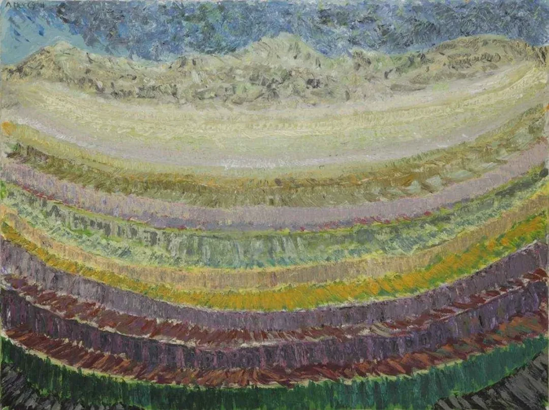 yakınlaştır "Inka Tarlaları" eseri AHMET MEREY tarafından 2011 yılında 150x200 cm ölçülerinde Tuval üzeri yağlı boya tekniği ile yapılmıştır.