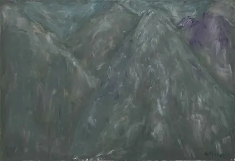 AHMET MEREY — “Orada Bir Köy Var”, 2011 "Orada Bir Köy Var" eseri AHMET MEREY tarafından 2011 yılında 120x240 cm ölçülerinde Tuval üzeri yağlı boya tekniği ile yapılmıştır.