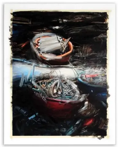 ALİ RAŞİT KARAKILIÇ — “asılı kalmak”, 2008 "asılı kalmak" eseri ALİ RAŞİT KARAKILIÇ tarafından 2008 yılında 162x128 cm ölçülerinde Tuval üzeri akrilik boya tekniği ile yapılmıştır.