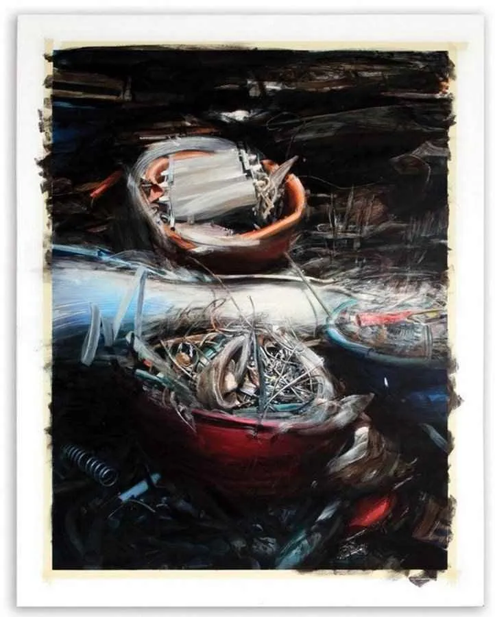 yakınlaştır "asılı kalmak" eseri ALİ RAŞİT KARAKILIÇ tarafından 2008 yılında 162x128 cm ölçülerinde Tuval üzeri akrilik boya tekniği ile yapılmıştır.