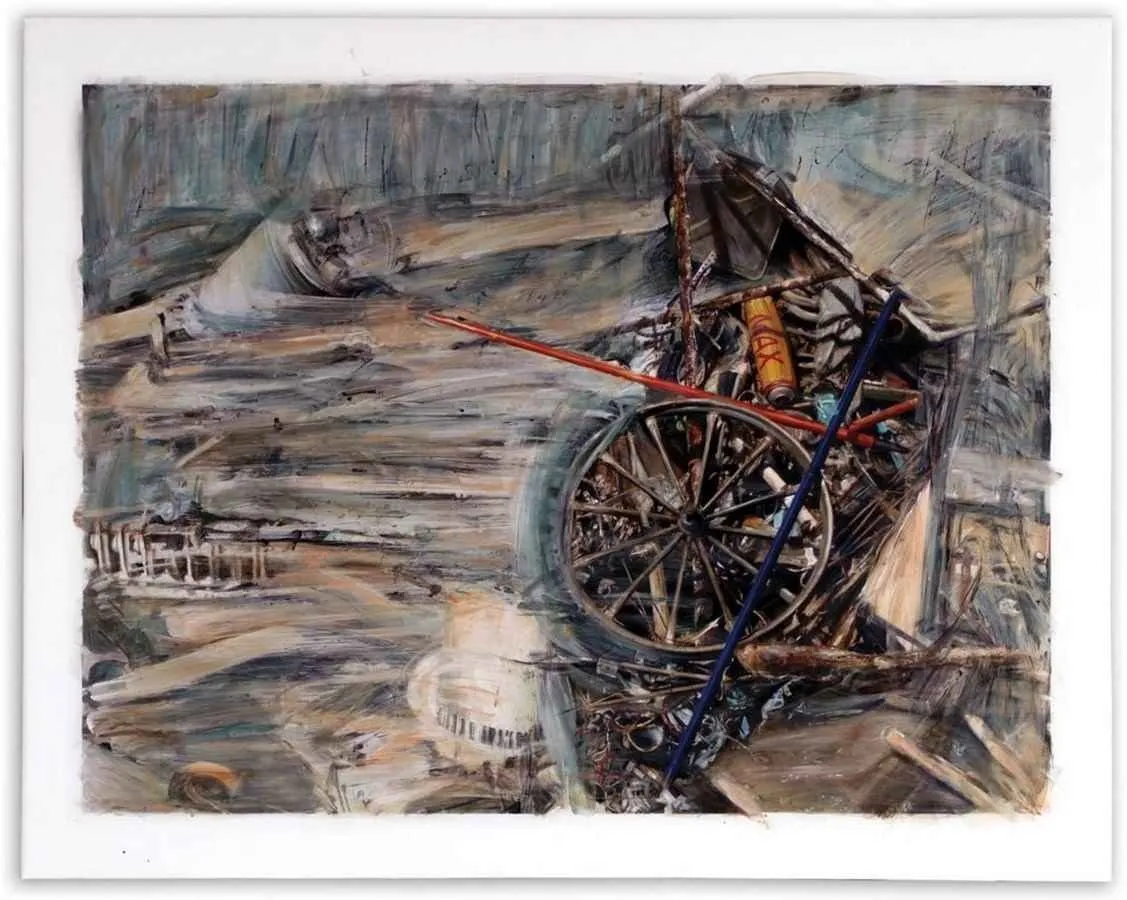 "uçmak" eseri ALİ RAŞİT KARAKILIÇ tarafından 2008 yılında 128x164 cm ölçülerinde Tuval üzeri akrilik boya tekniği ile yapılmıştır.