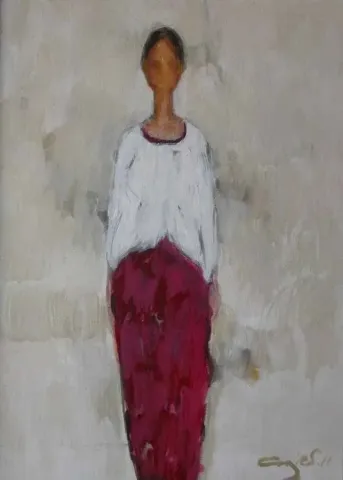 "isimsiz" eseri CENGİZ SAVAŞ tarafından 2011 yılında 35x25 cm ölçülerinde Tuval üzeri yağlı boya tekniği ile yapılmıştır.