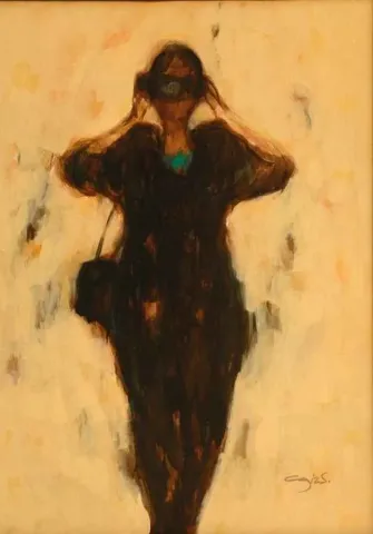 "isimsiz" eseri CENGİZ SAVAŞ tarafından 2010 yılında 70x50 cm ölçülerinde Tuval üzeri yağlı boya tekniği ile yapılmıştır.