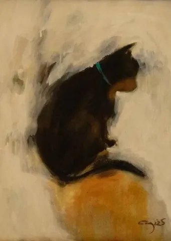 "isimsiz" eseri CENGİZ SAVAŞ tarafından 2010 yılında 40x30 cm ölçülerinde Tuval üzeri yağlı boya tekniği ile yapılmıştır.