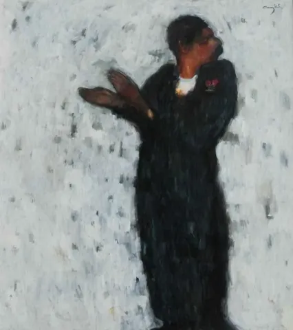 "isimsiz" eseri CENGİZ SAVAŞ tarafından 2010 yılında 189x167 cm ölçülerinde Tuval üzeri yağlı boya tekniği ile yapılmıştır.