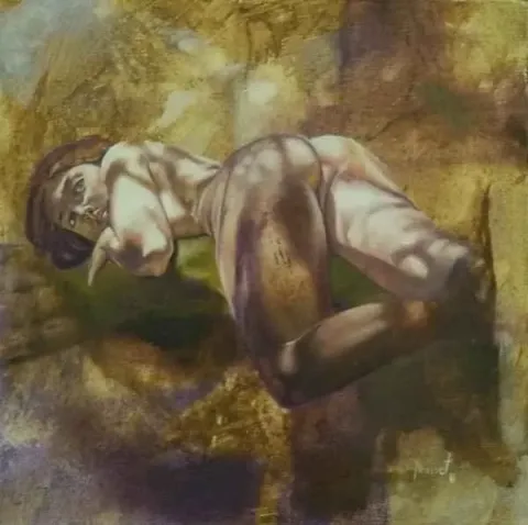"isimsiz" eseri AHMET KOLBURAN tarafından 20x20 cm ölçülerinde yapılmıştır.
