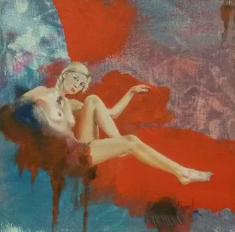"isimsiz" eseri AHMET KOLBURAN tarafından 20x20 cm ölçülerinde yapılmıştır.