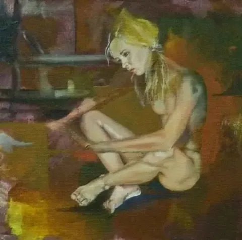 "isimsiz" eseri AHMET KOLBURAN tarafından 20x20 cm ölçülerinde yapılmıştır.