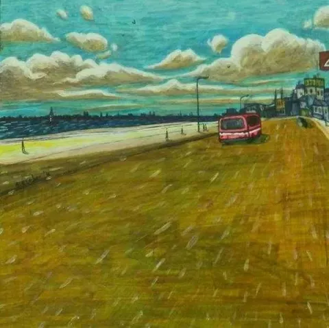 "isimsiz" eseri ECE ZEBER tarafından 20x20 cm ölçülerinde yapılmıştır.