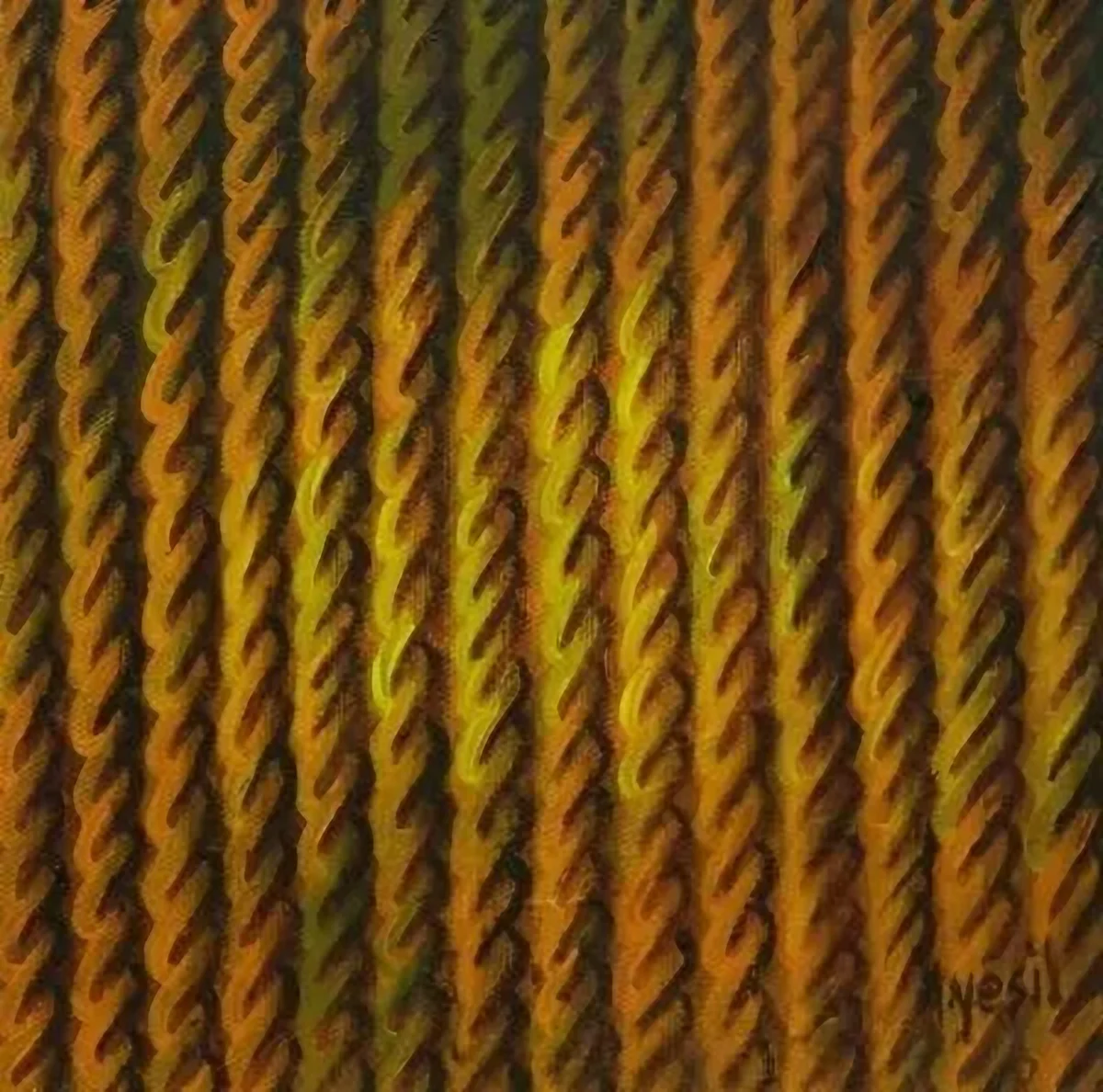 "isimsiz" eseri AHMET YEŞİL tarafından 20x20 cm ölçülerinde yapılmıştır.