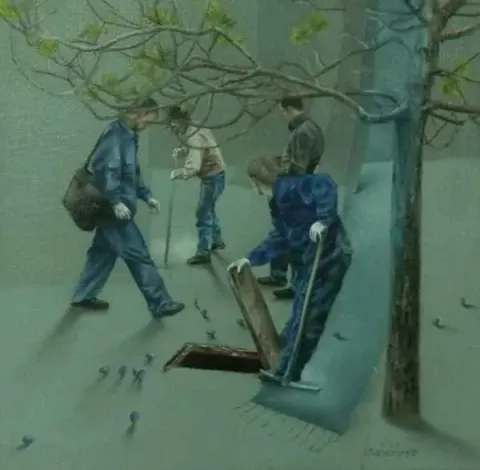 EVREN OĞUZBALABAN — “isimsiz” "isimsiz" eseri EVREN OĞUZBALABAN tarafından 20x20 cm ölçülerinde yapılmıştır.
