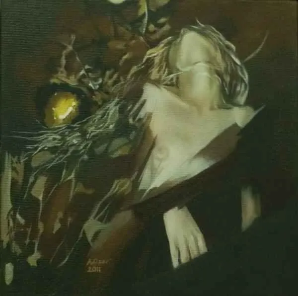 "isimsiz" eseri ALİ ÖZER tarafından 20x20 cm ölçülerinde yapılmıştır.