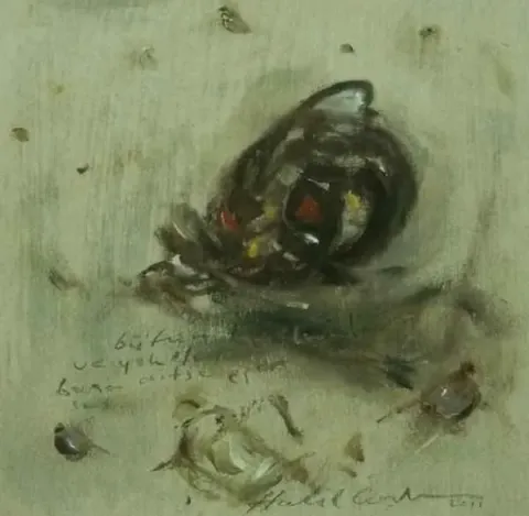 "isimsiz" eseri HALİL COŞKUN tarafından 20x20 cm ölçülerinde yapılmıştır.