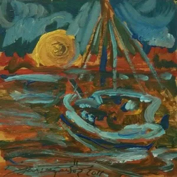 "isimsiz" eseri İHSAN DOĞRUSÖZ tarafından 20x20 cm ölçülerinde yapılmıştır.