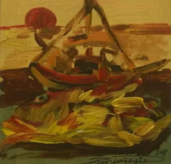 "isimsiz" eseri İHSAN DOĞRUSÖZ tarafından 20x20 cm ölçülerinde yapılmıştır.