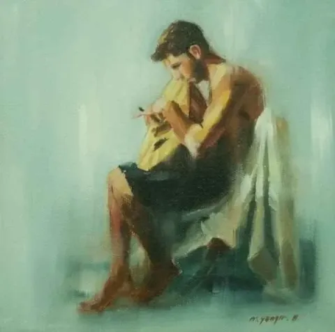 MEHMET YANGIR — “isimsiz” "isimsiz" eseri MEHMET YANGIR tarafından 20x20 cm ölçülerinde yapılmıştır.
