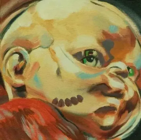 "isimsiz" eseri MERT YAVAŞÇA tarafından 20x20 cm ölçülerinde yapılmıştır.