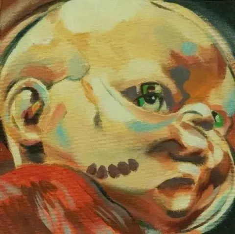 "isimsiz" eseri MERT YAVAŞÇA tarafından 20x20 cm ölçülerinde yapılmıştır.